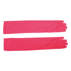 Ružové dlhé rukavice